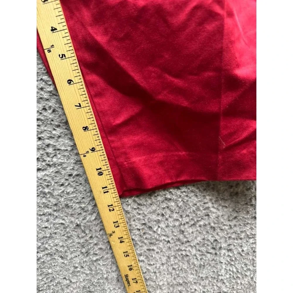 NWT Gazzarrini Regular Fit Cotton-Linen Bermuda Shorts Red PB129G Mens‎ Size 48